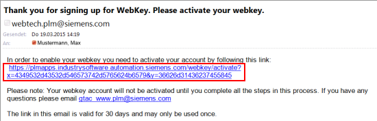 如何设置WebKey以访问GTAC网站中的COMOS服务？