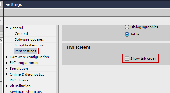 在WinCC(TIA Portal)软件里如何打印组态HMI画面的截屏？