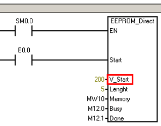 如何在 CPU 内部 EEPROM 存储空间中永久保存变量区域？