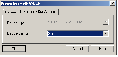 为什么当配置 SINAMICS S120 驱动时不能选择需要的设备版本？
