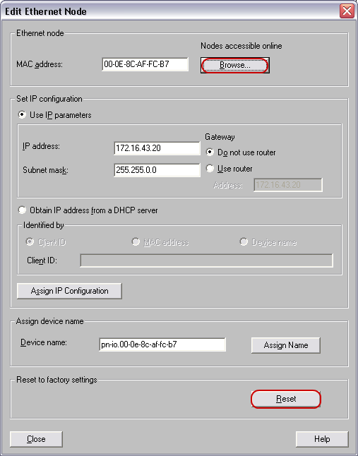 werper procedure ouder How do you reset the IP address and device name of an I device? - ID:  50575132 - Industry Support Siemens