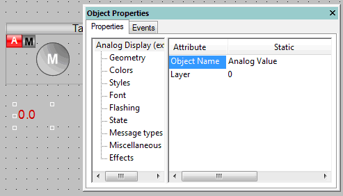 添加一个Analog Display(extended)子对象到块图标中