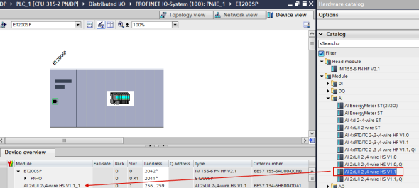 当STEP 7 (TIA Portal) V12 SP1 的硬件目录中不存在 ET 200SP 时如何组态该模块？
